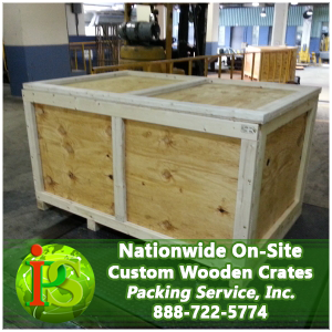 Here at Packing Service, Inc. we use special Heat Treated Wood for our Crates that is designed specifically for international shipping.